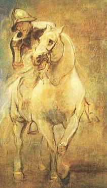 Anthony Van Dyck Soldier on Horseback Norge oil painting art